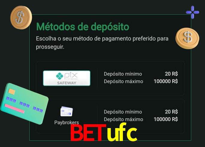 O cassino Betufc oferece uma grande variedade de métodos de pagamento